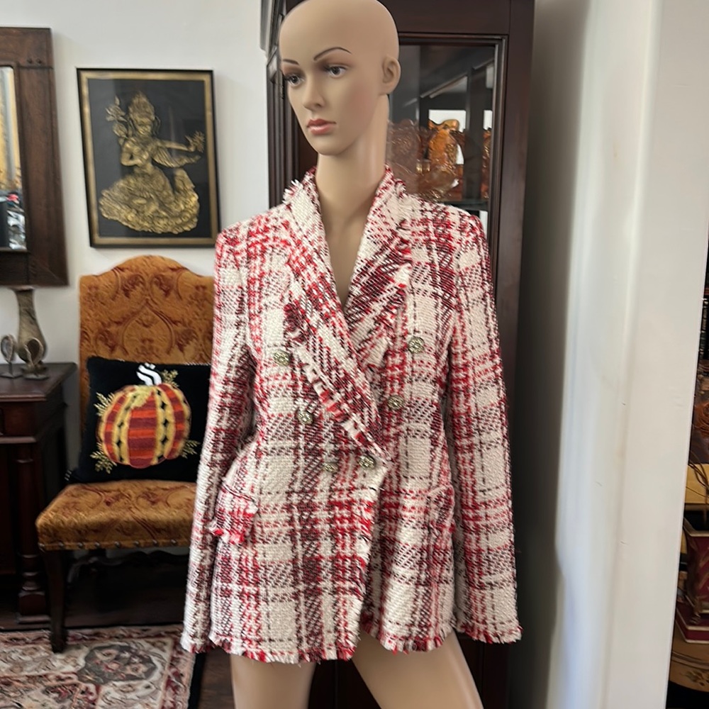 Zara tweed nwot blazer. SzM.